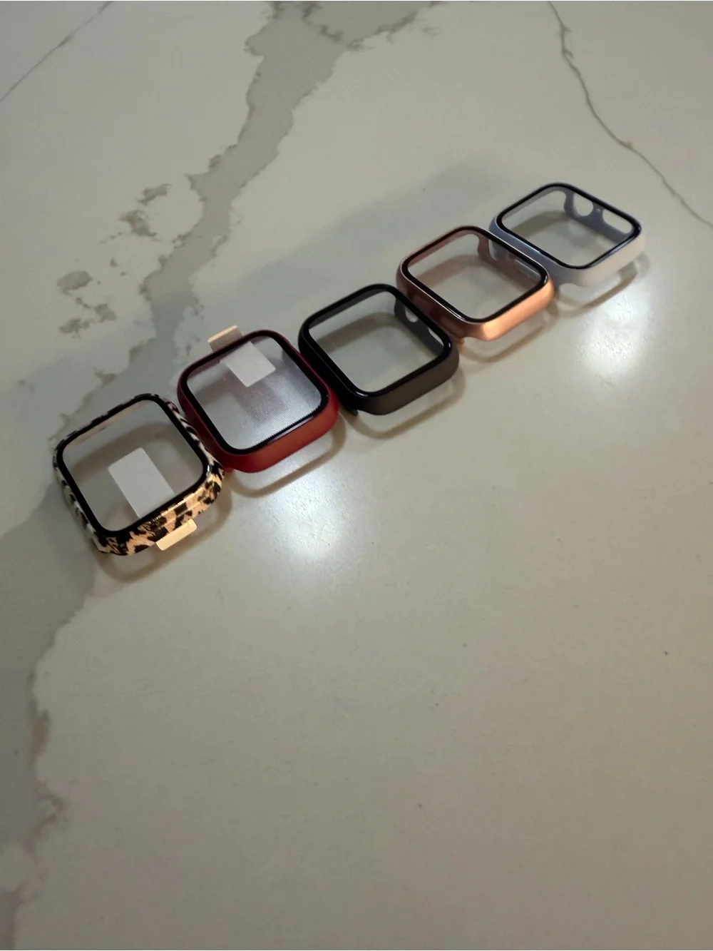 Mixed Color Protective Apple Watch Frames - Set of 5